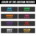 CHRYMPETIC Custom Dog Vest Patches - Personalized Name Patches for Dog Harness - Colorful Custom Patches for Dogs (Pink Star, Large (6.3 * 2 Inches))