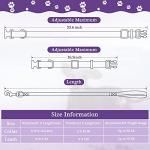 Weewooday 8 Pieces Dog Collar and Leash Set Nylon Adjustable Dog Collars and Leash Personalized Puppy Supplies for Small Medium Large Pet Walking Training, 4 Colors