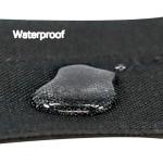 Comfluxe AirTag Dog Collar, 2" Wide Tactical Military Dog Collar with AirTag Holder & 3 Pet Patches, Soft Padded Reflective Waterproof Nylon Collar with Metal Buckle for Large Dogs (Black, L)