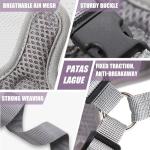 Patas Lague Dog Harness with Leash Set for Small Medium Dogs, No Pull No Choke Reflective Step in X Head Pet Harness Vest with Poop Bags and Dispenser, Adjustable and Padded, Purple Medium