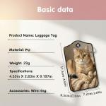 British Shorthair Pet ID Luggage Tag Set