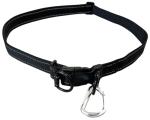 Shed Defender Hands Free Dog Leash Belt - Seen on Shark Tank - Attaches to Any Leash, Jogging & Running, Heavy Duty Buckle, Reflective Stitching, Adjustable one Size fits All, Designed in USA (Black)