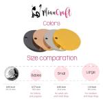 MiauCraft Lifetime Custom Engraved Dog ID Tag – Stainless Steel Pet Tag for Dogs & Cats, Double-Sided Personalization | Fits Collar, Harness, Leash (Golden Round)