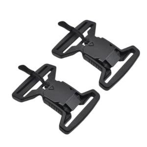 Magnetic Quick Release Buckle 2 Pack, [1"/1.5"/2"] Heavy Duty Snap Buckle for Tent Strap Lock, Backpack, Luggage, Pet Collar Replacement Accessories (50mm (for 2" Web))