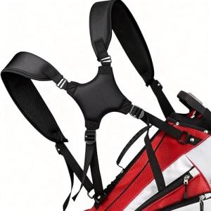 Universal Double Shoulder Strap Replacement with Padded Cushion | Adjustable Backpack Straps for Luggage, Pet Carriers & Toolboxes | Heavy-Duty Waterproof Nylon Carrying System - Black