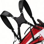 Universal Double Shoulder Strap Replacement with Padded Cushion | Adjustable Backpack Straps for Luggage, Pet Carriers & Toolboxes | Heavy-Duty Waterproof Nylon Carrying System - Black