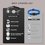 Waterproof Breakaway Cat Collar with AirTag Holder & Smart QR ID Tag - Reflective Safety Tracker Collar for Cats, Kittens, Puppies-Compatible with Apple AirTag, GPS Tracking for Girl&Boy Pets (Pink)