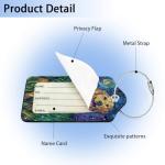 Cute PU Leather Dog ID Tags - 4 Pack