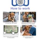 WhoseID QR Code Dog Tag with NFC, Personalized Pet ID Tag, Silicone Dog ID Tag, Modifiable Pet Online Profile, Multiple Emergency Contact, Scan QR Code Send GPS Location Email (Small, Navy Blue)