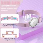 AirTag Cat Collar, Ultra Elastic Cat Tracker Collar, Airtag Holder Compatible with Apple Air Tag, [Lightweight & Scratch Resistant] Adjustable Stepless GPS Pet Collar for Cats Kittens, Pink