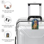 Cute PU Leather Dog ID Tags - 4 Pack