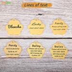 Personalized Green Paw Shaped Dog ID Tag