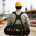 Universal Double Shoulder Strap Replacement with Padded Cushion | Adjustable Backpack Straps for Luggage, Pet Carriers & Toolboxes | Heavy-Duty Waterproof Nylon Carrying System - Black