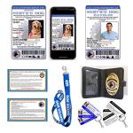 XpressID Service Dog Bundle - Pet Animal ID with Handler ID + 3 KeyTags, Lanyard, Badge & ADA Handout - Includes Registration to National Dog Registry - QR Ready