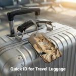 British Shorthair Pet ID Luggage Tag Set
