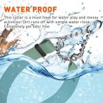 Dogline Biothane Martingale Dog Collar – Adjustable Waterproof Collar for Dogs with Herm Sprenger Assembly Chain – Fits Small, Medium & Large Dogs, L 11-15in x W 3/4in, Sage Green