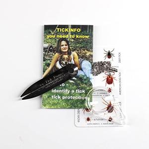 Pro-Tick Remedy 1 Pack Tick Removal Tool for Dogs Cats Horses Humans and Pets - Includes 5X Magnifier Tick ID Card and Tick Remover Pamphlet