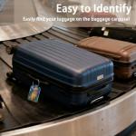 Cute PU Leather Dog ID Tags - 4 Pack