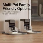 Bundle of PETLIBRO Upgraded RFID Automatic Cat Feeder, 2 Packs 5G Wi-Fi Automatic Pet Feeder, 3L Auto Cat Feeder App Control with Light Collar Tag + 2 Packs Safety Silicone Dog Food Mat