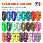 Dogline Biothane Waterproof Dog Collar Strong Coated Nylon Webbing with Black Hardware Odor- Proof for Easy Care Easy to Clean High Performance Fits Small Medium or Large Dogs, Hunter Orange