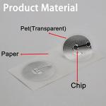 Timeskey 50pcs NFC Stickers - NTAG215 Tag, Compatible with iPhone and NFC Enabled Phones