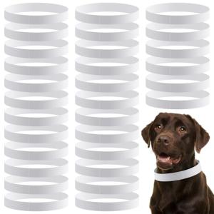 Adjustable 20-Inch Waterproof Puppy ID Collars - 500 Count