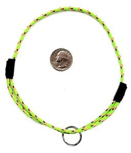 Mountain Rope Dog ID Collar - Spring Green - Medium