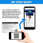 XpressID Service Dog Bundle - Pet Animal ID with Handler ID + 3 KeyTags, Lanyard, Badge & ADA Handout - Includes Registration to National Dog Registry - QR Ready