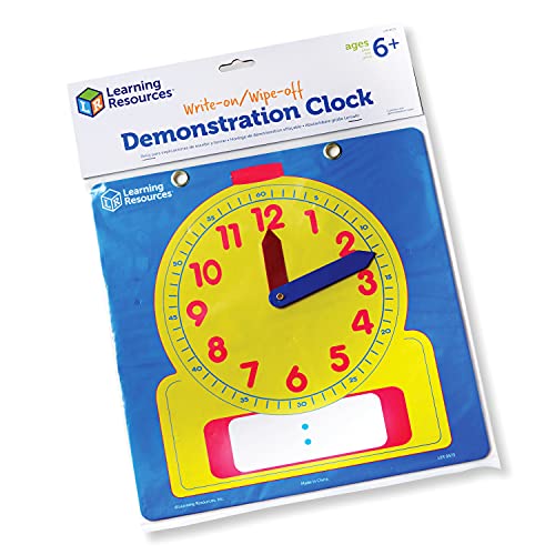 Learning Resources Write & Wipe Demonstration Clock from Learning Resources