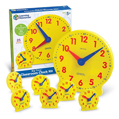 Learning Resources Big Time Classroom Clock Kit from Learning Resources
