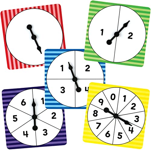 Number Spinners Pack Of 5 by TEACHER CREATED RESOURCES