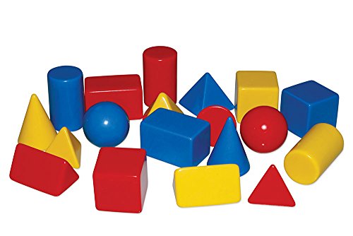Inspirational Classrooms 3108502 "Solid Shapes Educational Toy (Small, Pack of 24) from EdTech