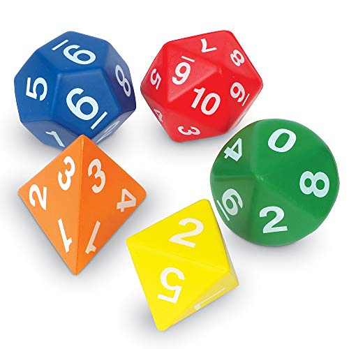 Learning Resources Jumbo Foam Polyhedral Dice from Learning Resources