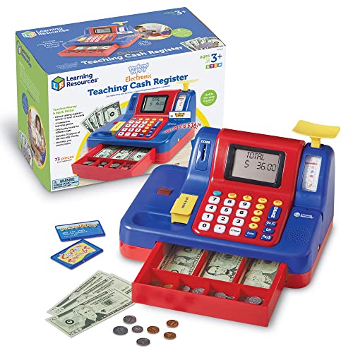 Learning Resources Pretend & Play Teaching Cash Register by Learning Resources