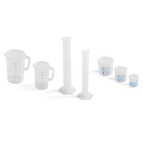 Early Excellence Set of Cylinders, Jugs and Beakers, ideal for experimental water play, suitable for Schools, Nurseries or Home, eex-water