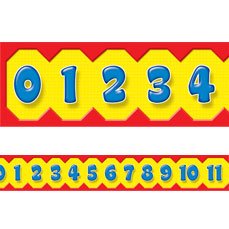 12 metres - Maths Number Line Display Trimmers / Borders by TREND ENTERPRISES INC.