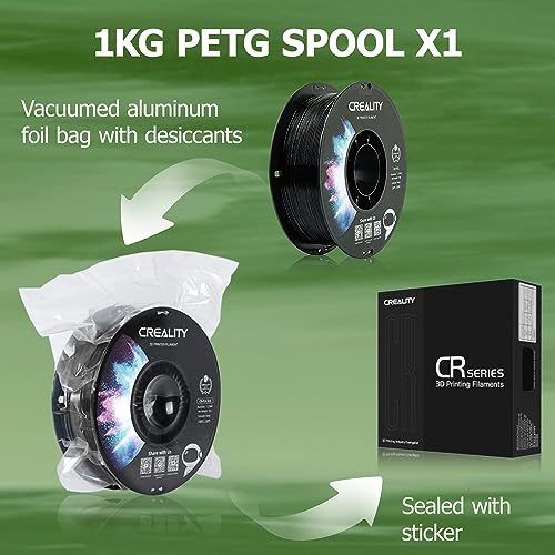 Creality PETG 3D Printer Filament - Black 1KG