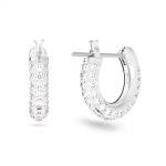 Brilliant White Swarovski Crystal Hoop Earrings