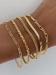 DEARMAY 14K Gold Plated Tennis Bracelet Set