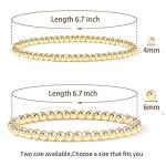 14K Gold-Plated Bohemian Beaded Bracelets for Women