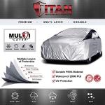 Titan Premium Compact Sedan Silver with Black Stripe