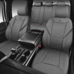 3D Foam Leather Seat Covers Full Set - Gray