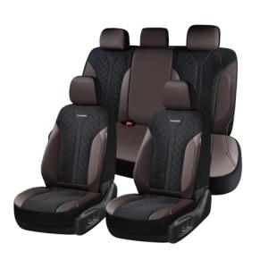 Coverado Leather Seat Covers for 5-Seater Cars