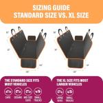 Active Pets Orange Dog Car Seat Cover - Waterproof