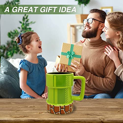 Super Mario Warp Pipe Ceramic Coffee Mug, 15 Oz