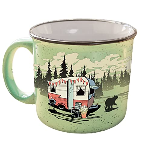 Beary Green Camp Casual Coffee Mug