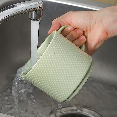 Set of 4 Stackable Ceramic Coffee Mugs