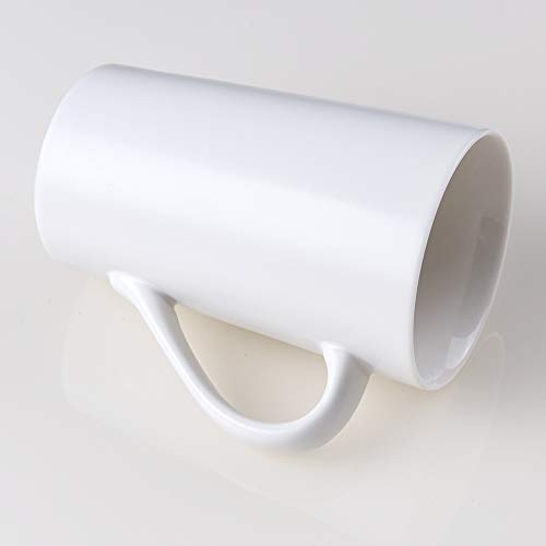 Belinlen 16 OZ White Ceramic Coffee Mugs 2 Pack