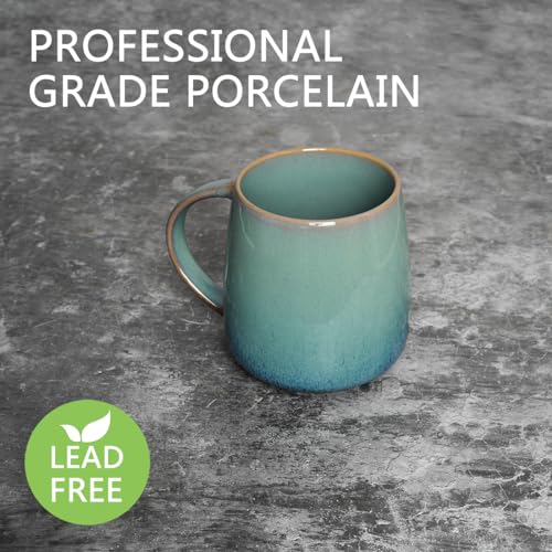 Oversized Pale Green Ceramic Coffee Mug, 23 Oz
