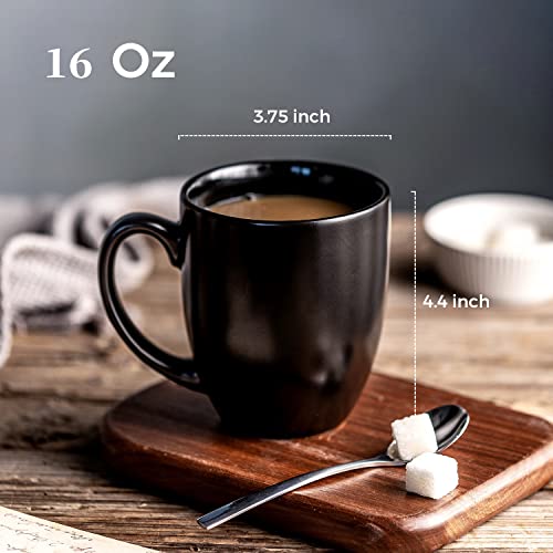 Set of 6 Ceramic Coffee Mugs, 453 ml